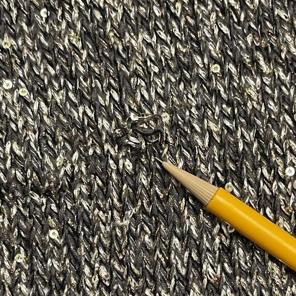 WHBM Metallic Shimmer Duster Sweater Size Small - Picture 7 of 13